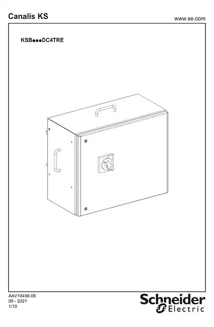 schneider施耐德KSB...DC4TRE - TAP-OFF UNIT COMPACT NS TRE - 说明页